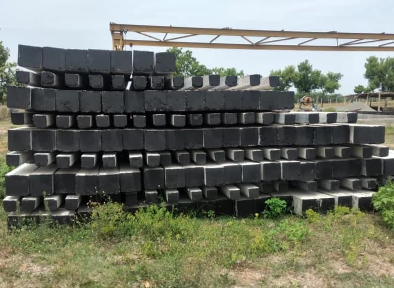 Gemini Engineering Works manufacturing facility showing electric pole production and quality control